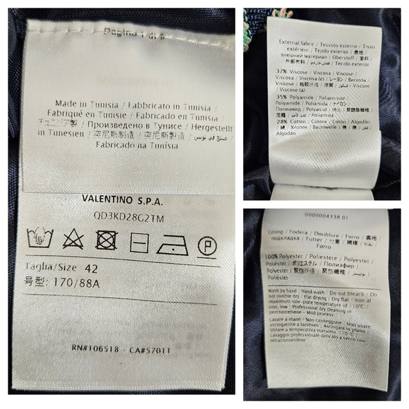 M Missoni Mint Chevron Sleeveless Sweater Dress Italy Size 10 A-Line Knit - Picture 14 of 16